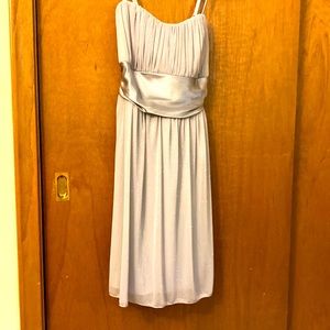 Sparkling gray jersey knit dress 1x